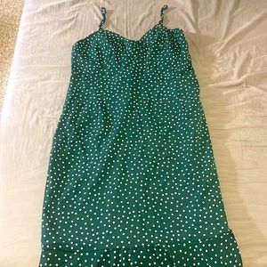 Simple silk dress from Shein. Great to go out for a date night.